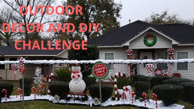Outdoor Christmas Decor DIY Challenge