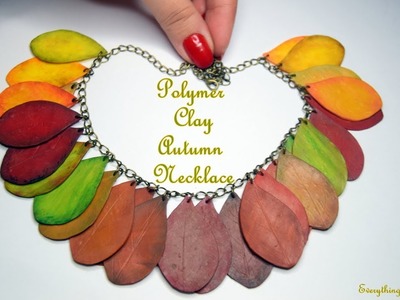 Polymer Clay Autumn Necklace