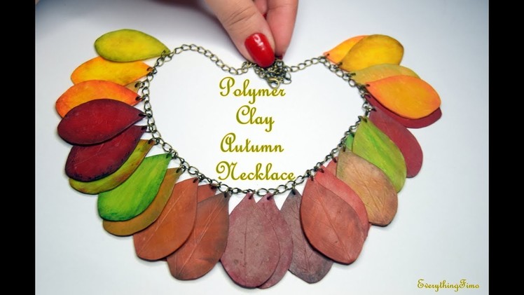 Polymer Clay Autumn Necklace