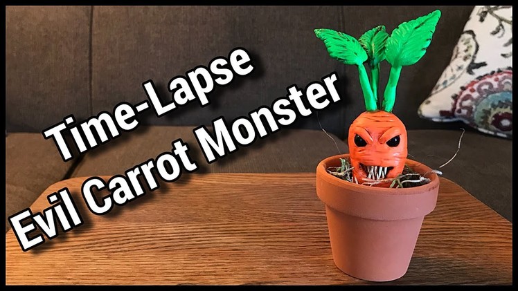 Time-Lapse - Evil Carrot Monster (Sculpted out of Polymer Clay)