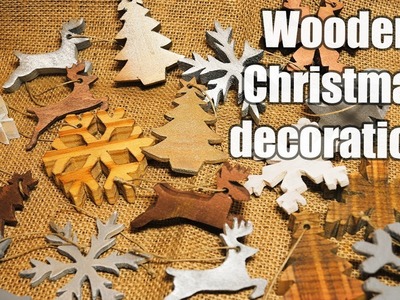 Wooden Christmas decorations 2018 - DIY - free stencils