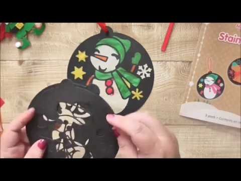 12 Hours of Christmas Crafts For Kids #2 Snowman Suncatcher