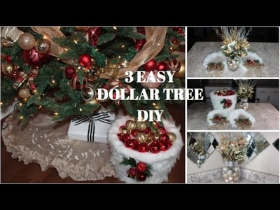 3 EASY CHRISTMAS DIYS| FT DOLLAR TREE