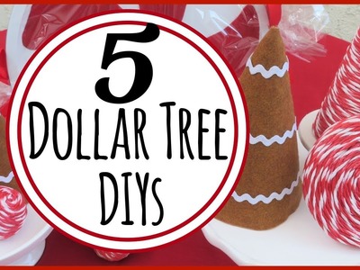 5 Dollar Tree CHRISTMAS DIYs!