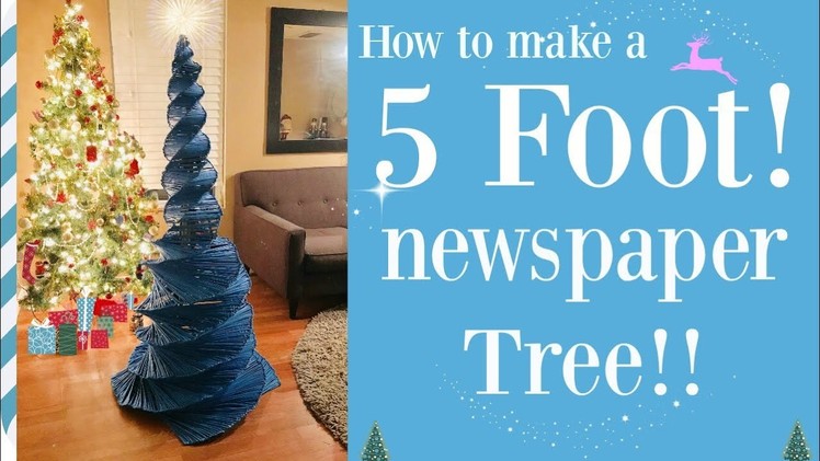 5 Foot Paper Christmas tree Amazing! ????