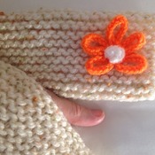 Arm Warmers - Chunky - Cream Fleck