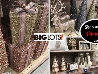 Big Lots Shop with me! Christmas Decor 2018! Must see new rose gold items!