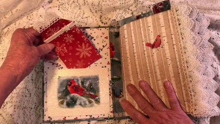 Cardinal Christmas Junk Journal - Joy - Flip Thru