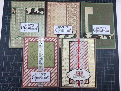 Christmas Cards | Handmade | Using up Scraps