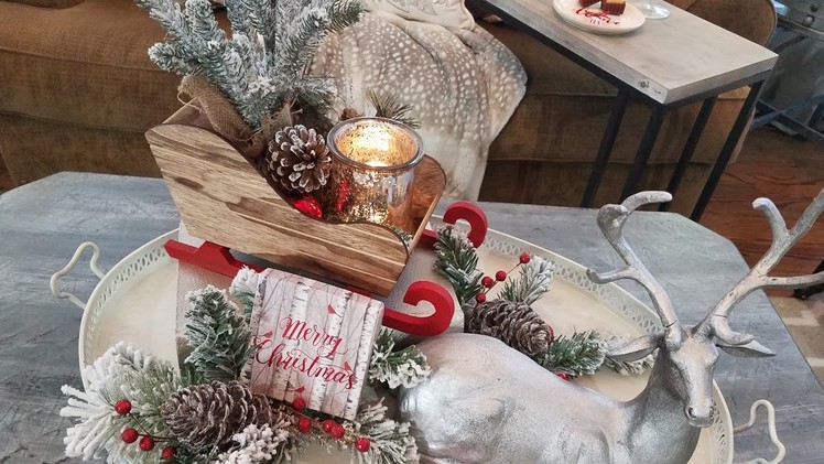 Christmas Coffee Table Ideas 2018.Modern Farmhouse. Rustic Glam