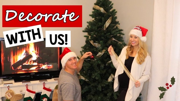 CHRISTMAS DECORATE WITH US | CHRISTMAS TREE EDITION + BABY NAME HINT