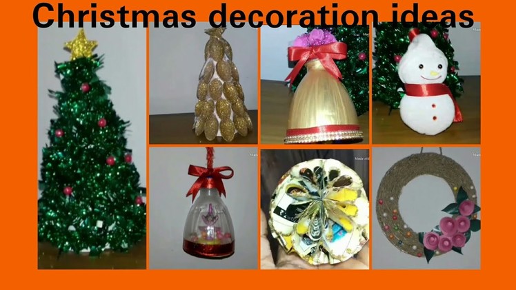 Christmas decoration ideas homemade.christmas decor ideas with waste materials at home.unique ideas
