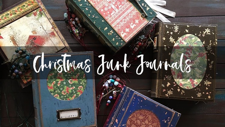 Christmas Junk Journals Flip Through | Handmade Christmas Books Collection 2018