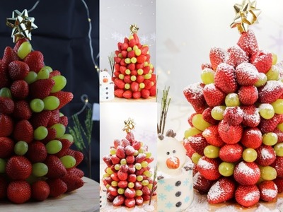 Christmas Tree Fruit Stand ????|| DIY || FOODIELOGS