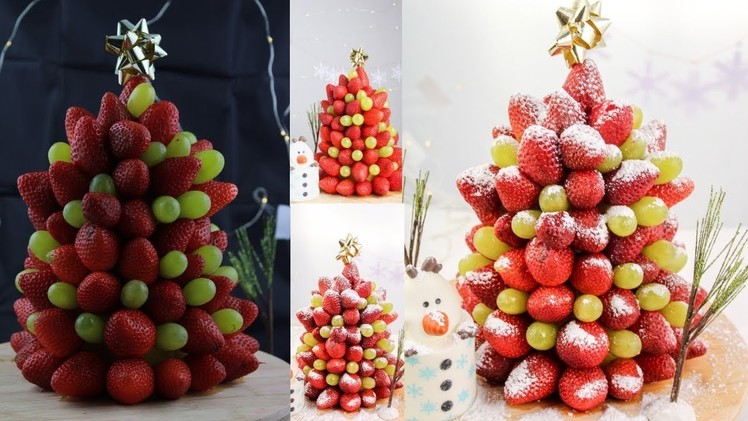 Christmas Tree Fruit Stand ????|| DIY || FOODIELOGS