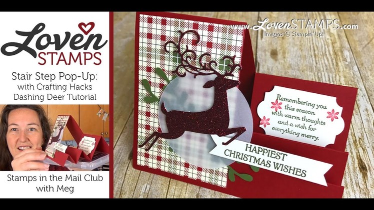 Crafting Hacks: Stairstep Pop-Up Cards for Christmas with Dashing Deer