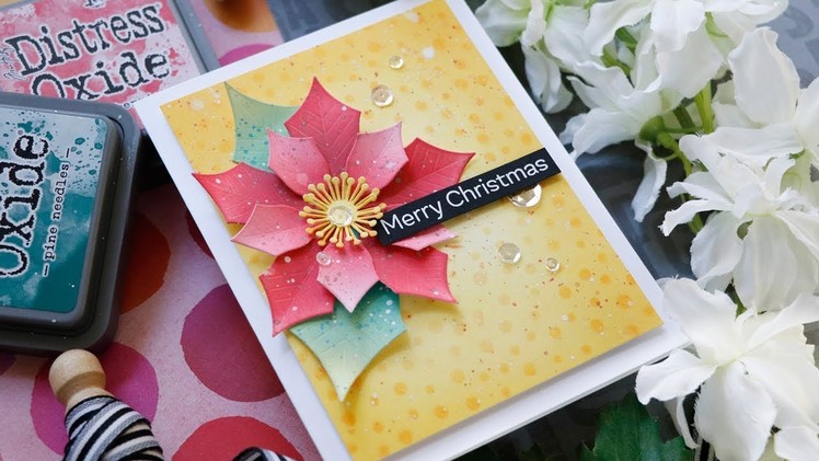 Creative Spark with Laura Bassen: Creating a Christmas Poinsettia Card