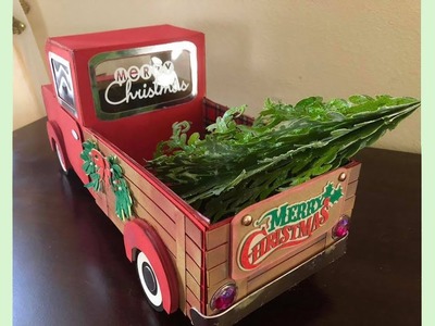 Cricut Christmas truck and tree step-by-step
