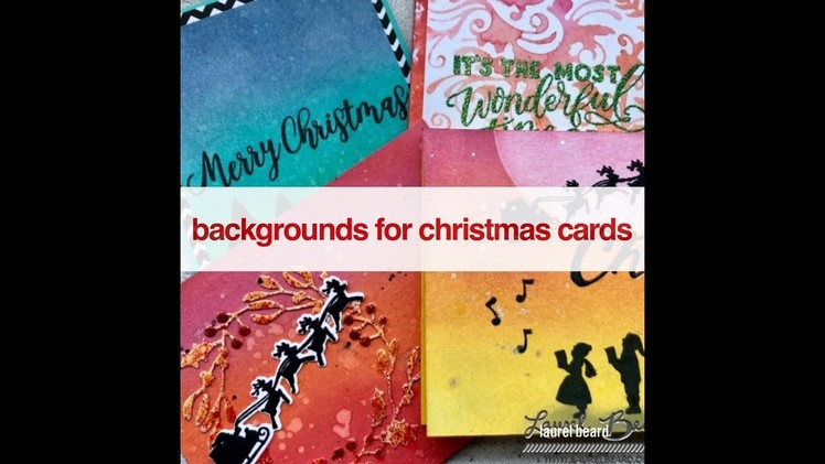 Day #1: Backgrounds for Christmas Cards - 25 days of Christmas Video Series