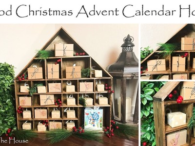 DIY Wood Christmas Advent Calendar House