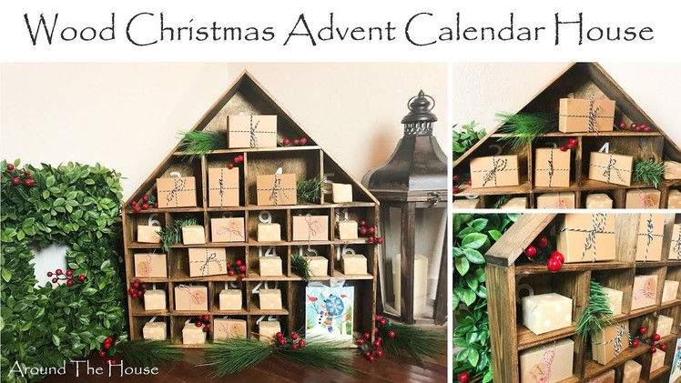 DIY Wood Christmas Advent Calendar House