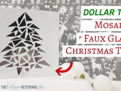Dollar Tree Christmas Decor 2018 | Mosaic Glass Tree