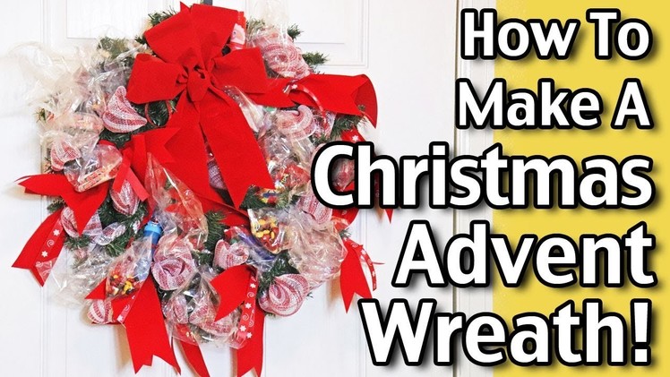 Dollar Tree DIY - How To Make A Christmas Advent Wreath