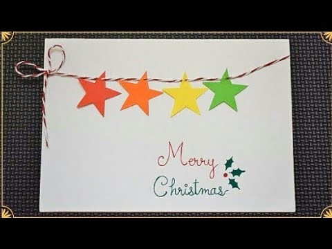 Easy Christmas Card Making Idea | DIY Christmas Cards #christmascards | Handmade Christmas Card DIY