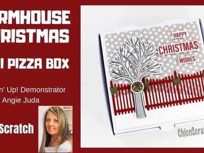 Farmhouse Christmas Mini Pizza Box