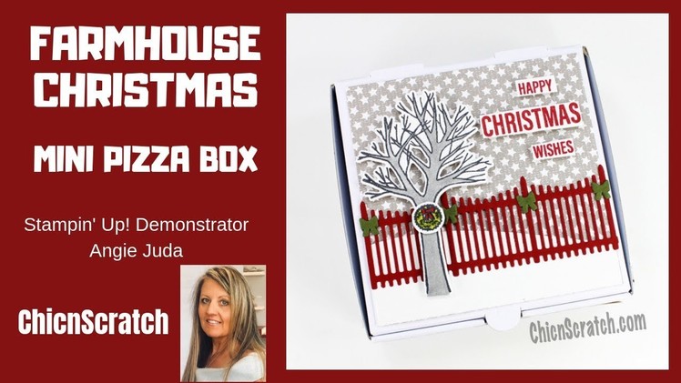Farmhouse Christmas Mini Pizza Box