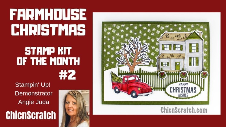 Farmhouse Christmas Stamp Kit Card 2