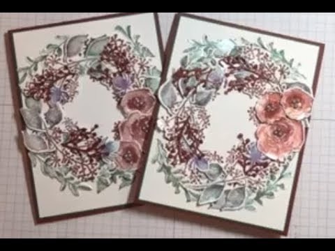First Frost Wreath Christmas Card & give away at the end of the video