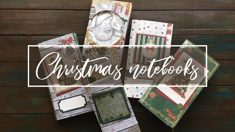 Handmade Christmas Notebooks Flip Through | Christmas Traveler's Notebook Junk Journals