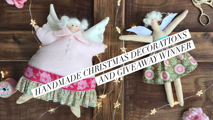 Handmade Christmas tree decorations and giveaway winner