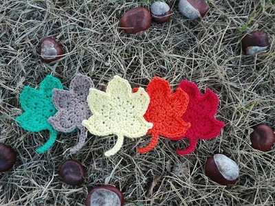 How To Crochet Autumn Leaves, Herbstblätter Häkeln