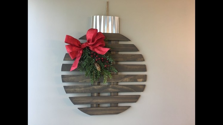 How to Make a Rustic Wood Christmas Ornament Decoration - Customize With Your Cricut!