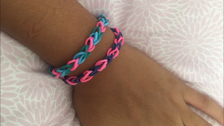 How to make a simple rainbow loom bracelet!!?