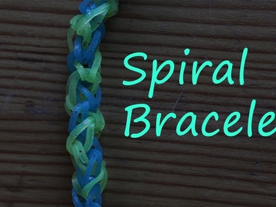 HOW TO MAKE A SPIRAL BRACELET ON RAINBOW LOOM (beginner level design)