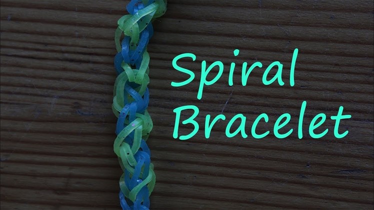 HOW TO MAKE A SPIRAL BRACELET ON RAINBOW LOOM (beginner level design)