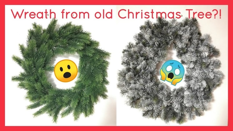 How To Make A Wreath Using Old Christmas Tree? | Christmas Wreath Dcoration
