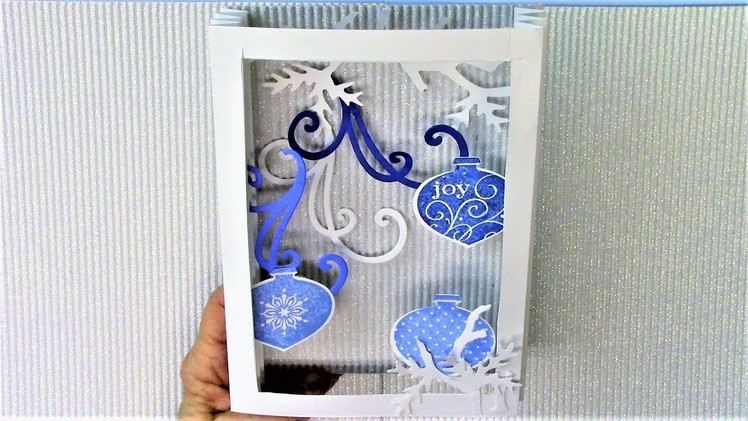 How to Shadowbox Christmas Cards 3, Series 2018 - Ornaments Cards