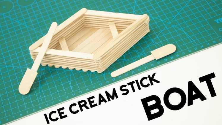 Ice Cream Stick Boat Easy - Easy Craft Ideas for Kids