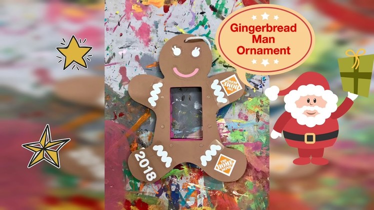Kids Christmas Crafts | Gingerbread Man Ornament