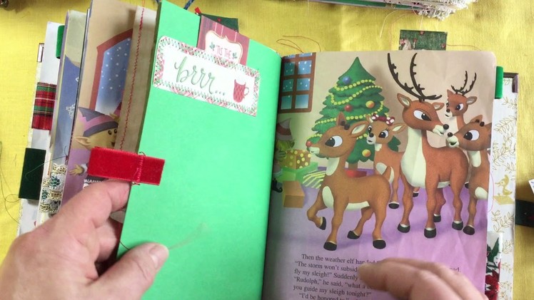 Little Golden Book Christmas junk journals