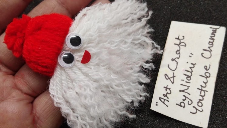 Making Santa Claus ???? using Woolen Yarn. Christmas Crafts