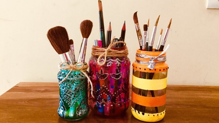 Mason jar decor | Mason jar pencil holder | DIY craft | Best Out Of Waste
