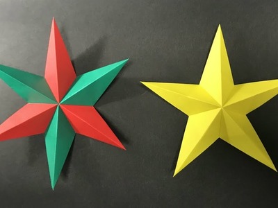 Modular Origami Star.  Christmas Star