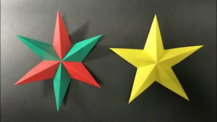 Modular Origami Star.  Christmas Star