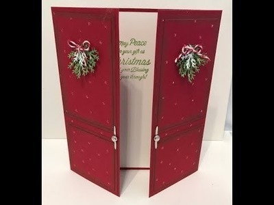 Open Door Christmas Card - Gift Card Holder
