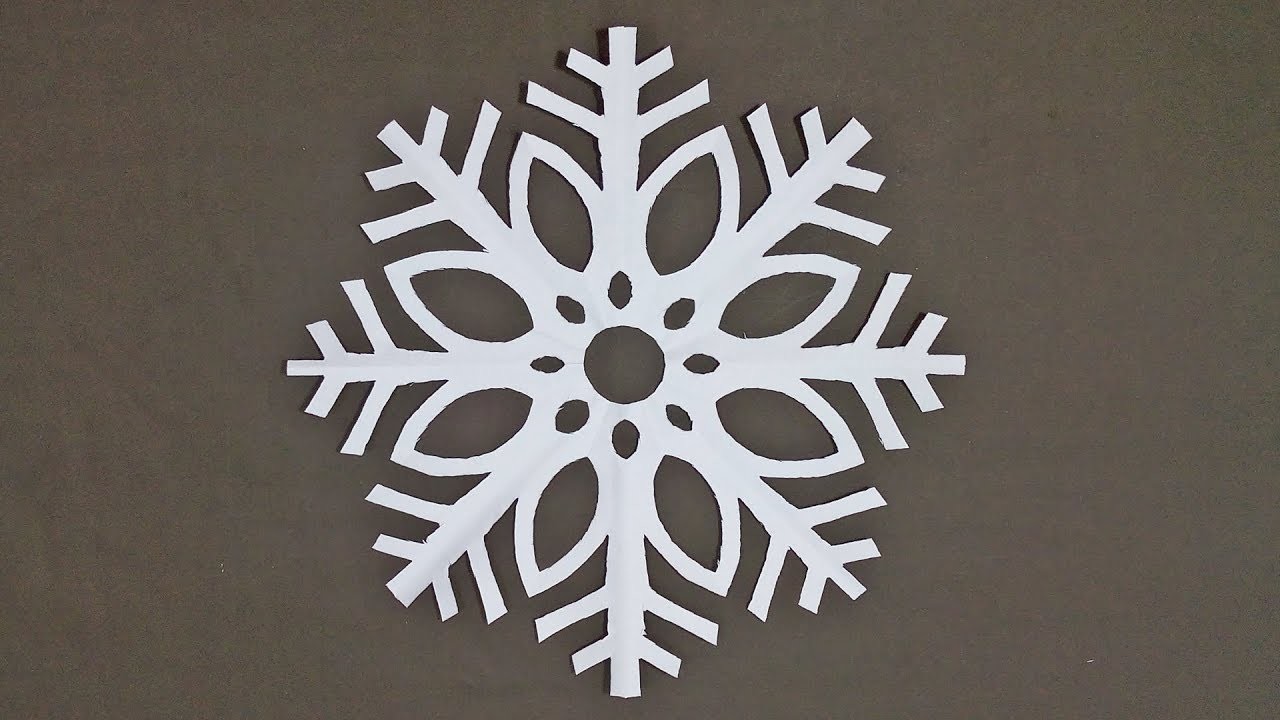 home paper cutting decoration Paper flowers cutting Origami Snowflake # Christmas design